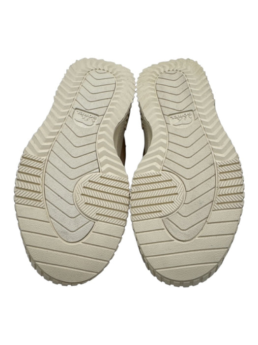 Sorel Shoe Size 5.5 Tan Brown & Cream Leather Upper Platform Elastic Sneakers Tan Brown & Cream / 5.5