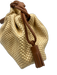 Veronica Beard Beige & Brown Raffia & Leather Woven Magnetic Clasp Bag Beige & Brown / Mini