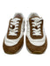 Veronica Beard Shoe Size 6 Cream White & Brown Textile & Leather Upper Sneakers Cream White & Brown / 6