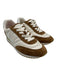 Veronica Beard Shoe Size 6 Cream White & Brown Textile & Leather Upper Sneakers Cream White & Brown / 6