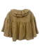 Maeve Size XS Beige Cotton Ruffle Collar Wide Sleeve pleats Open Top Beige / XS