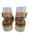 Pikolinos Shoe Size 36 Cognac Brown Leather Upper Criss Cross Slingback Sandals Cognac Brown / 36
