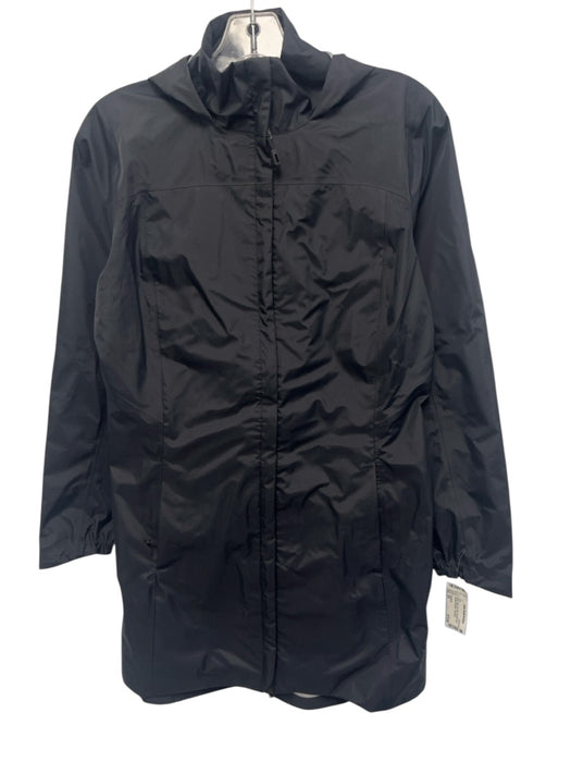 Patagonia Size XS Black Nylon Zip Front Hooded Rain Weather Resistant Coat Black / XS