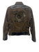 Harley Davidson Size XS Taupe Brown & Black Cotton Blend Zip Front Moto Jacket Taupe Brown & Black / XS