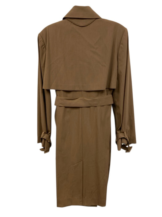 MM. Lafleur Size XS Dusty Brown Wool Blend Double Breasted Trench Long Coat Dusty Brown / XS