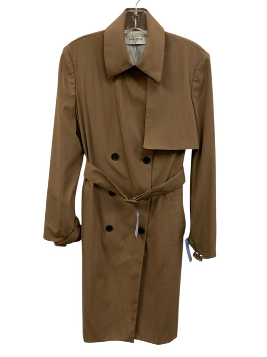 MM. Lafleur Size XS Dusty Brown Wool Blend Double Breasted Trench Long Coat Dusty Brown / XS