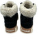 Sorel Shoe Size 6 Black, White & Beige textile upper Shearling Lined Sneakers Black, White & Beige / 6