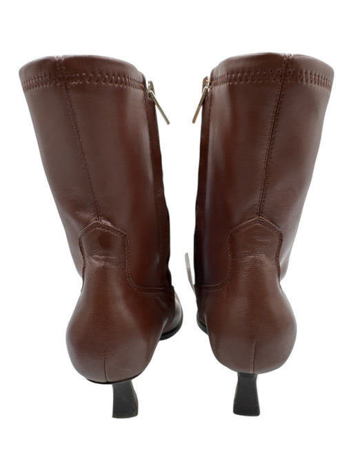 Dolce Vita Shoe Size 6 Brown Leather & Synthetic Side Zip Pointed Toe Boots Brown / 6