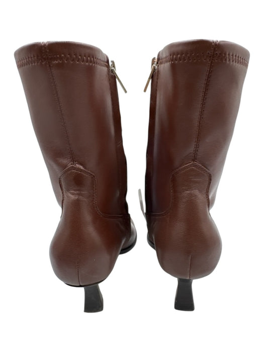 Dolce Vita Shoe Size 6 Brown Leather & Synthetic Side Zip Pointed Toe Boots Brown / 6