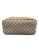 Louis Vuitton Navy blue & Cream Coated Canvas Leather trim Damier Azur Tote Bag Navy blue & Cream / MM