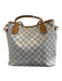 Louis Vuitton Navy blue & Cream Coated Canvas Leather trim Damier Azur Tote Bag Navy blue & Cream / MM