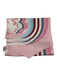 Hermes Pink, Blue, Burgundy Silk Rolled Hem Abstract Print scarf Pink, Blue, Burgundy
