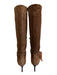 Veronica Beard Shoe Size 6 Brown Leather Suede Squared Pointed Toe Buckle Boots Brown / 6