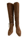 Veronica Beard Shoe Size 6 Brown Leather Suede Squared Pointed Toe Buckle Boots Brown / 6