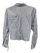 Rag & Bone Size XS White & Blue Cotton Striped Long Sleeve Button Up Crop Top White & Blue / XS