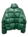 Antonio Melani Size Small Green Polyester Down Fill Zip Front Puffer Jacket Green / Small