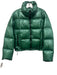 Antonio Melani Size Small Green Polyester Down Fill Zip Front Puffer Jacket Green / Small