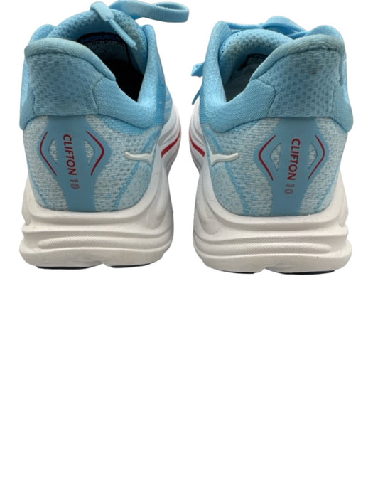 Hoka Shoe Size 6 Blue & White Synthetic Lace Up Running Perforated Sneakers Blue & White / 6