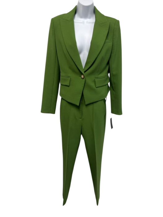 Veronica Beard Size 2 Green Polyester Blend Long Sleeve Blazer Trouser Pant Set Green / 2