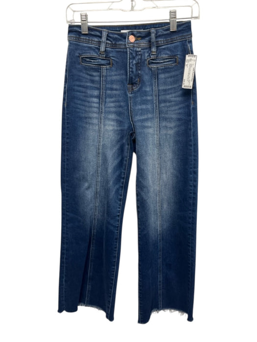 Bayeas Size 25 Medium & Dark Wash Cotton Front Seam Boot Cut Mid Rise Jeans Medium & Dark Wash / 25