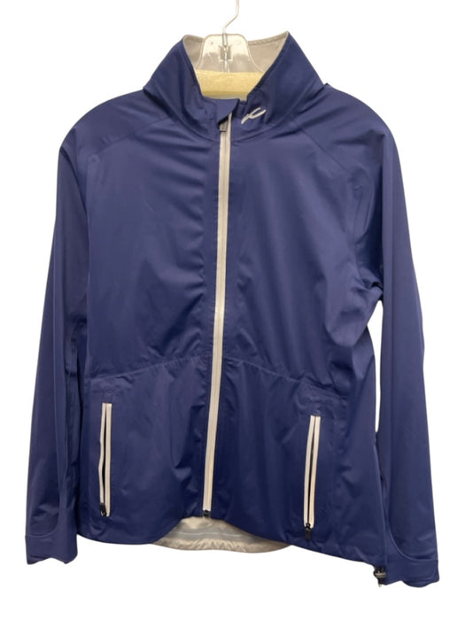 KJUS Size M Dark Blue Polyamide Blend Long Sleeve Zip Front Rain Jacket Dark Blue / M