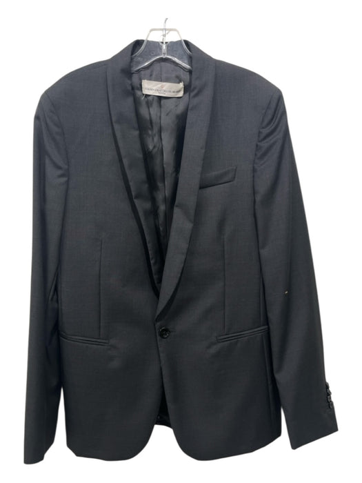 Golden Goose Grey Solid Shawl Collar Men's Blazer Grey / M