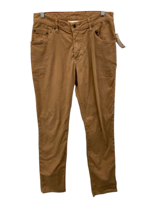 Raleigh Denim Size 31 Dark Tan Cotton Blend Solid Khaki Slim Men's Pants Dark Tan / 31