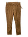 Raleigh Denim Size 31 Dark Tan Cotton Blend Solid Khaki Slim Men's Pants Dark Tan / 31