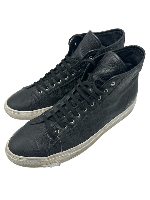 Common Projects Shoe Size 45 AS IS Black & White Leather High Top Men's Shoes 45