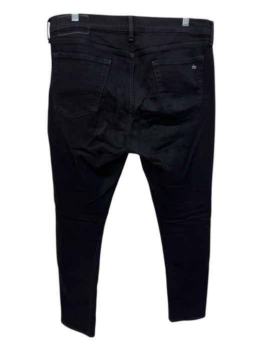 Rag & Bone Size 34 Black Cotton Blend Solid Slim Jean Men's Pants Black / 34