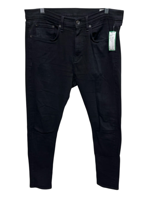 Rag & Bone Size 34 Black Cotton Blend Solid Slim Jean Men's Pants Black / 34