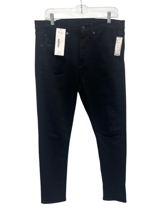 Rag & Bone Size 33 Black Cotton Blend Solid Skinny Jean Men's Pants Black / 33