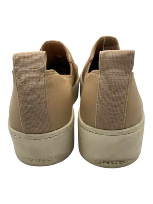 Vince Shoe Size 7 Beige & Cream Leather Square Toe Platform Sneakers Beige & Cream / 7