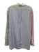 Ralph Lauren Size L White & Multi Cotton Long Sleeve Striped Collar Vintage Top White & Multi / L