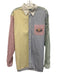 Ralph Lauren Size L White & Multi Cotton Long Sleeve Striped Collar Vintage Top White & Multi / L