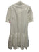 Derek Lam 10 Crosby Size 2 White Cotton 1/2 Sleeve Button Up Collar Midi Dress White / 2