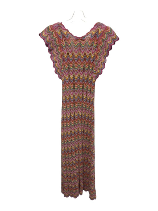 Derek Lam 10 Crosby Size XS Pink & Multi Cotton & Polyester Blend Crochet Dress Pink & Multi / XS