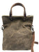 Red House Brown Leather Crossbody Zip Close Flap Bag Brown