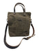 Red House Brown Leather Crossbody Zip Close Flap Bag Brown