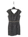 Rebecca Taylor Size 12 Grey & White Acrylic Blend Scoop Neck Sleeveless Dress Grey & White / 12