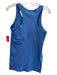 Spanx Size L/XL Blue Nylon Blend Scoop Neck Sleeveless Ribbed Athleisure Top Blue / L/XL