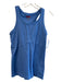 Spanx Size L/XL Blue Nylon Blend Scoop Neck Sleeveless Ribbed Athleisure Top Blue / L/XL