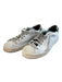 P448 Shoe Size 40 White & Black Manmade Material Sneaker lace up Logo Shoes White & Black / 40
