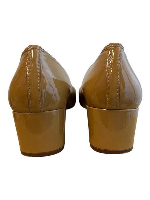 Tory Burch Shoe Size 9 1/2 Brown Leather Slip On Closed Toe Logo Shoes Brown / 9 1/2