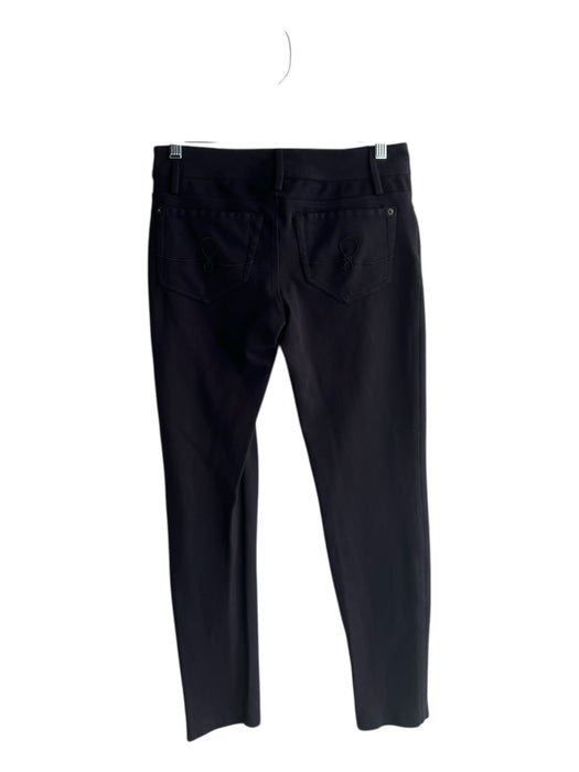 Lily Pulitzer Size 4 Black Rayon Blend Zip Fly 5 Pocket Skinny Pants Black / 4