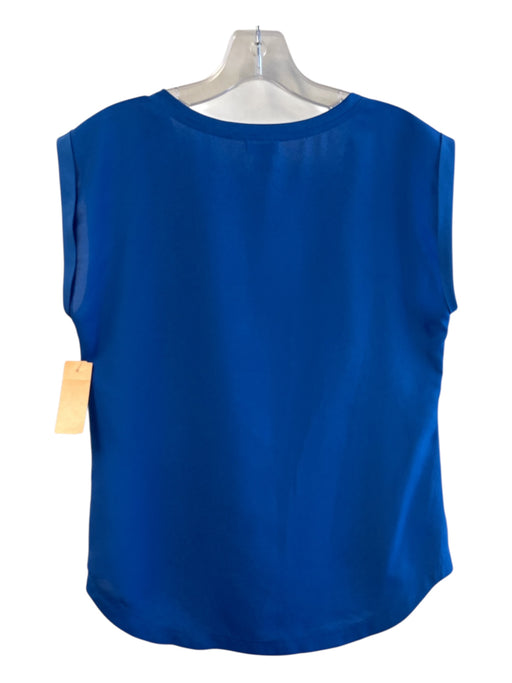J Crew Size 2 Royal Blue Polyester Scoop Neck Sleeveless Shell Top Royal Blue / 2