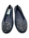 Tory Burch Shoe Size 9.5 Navy Leather Logo Ballet Flat Flats Navy / 9.5