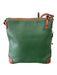 Dooney & Bourke Green & Brown Leather Pebbled GHW Zip closure Crossbody Bag Green & Brown / Medium