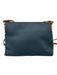 Dooney & Bourke Navy & Brown Canvas Zip Close Logo Leather Crossbody Strap Bag Navy & Brown / Small