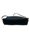 Dooney & Bourke Navy & Brown Canvas Zip Close Logo Leather Crossbody Strap Bag Navy & Brown / Small